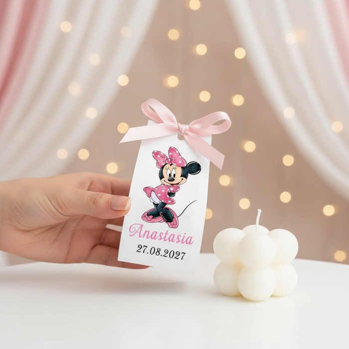 Marturii botez LUMANARE BUBBLE (model Minnie PM157) [2]