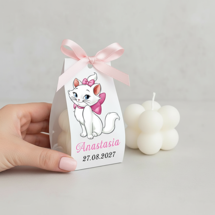 Marturii botez LUMANARE BUBBLE (model pisicuta) [4]