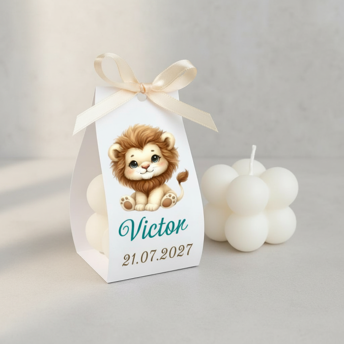 Marturii  botez LUMANARE BUBBLE (LION) [2]