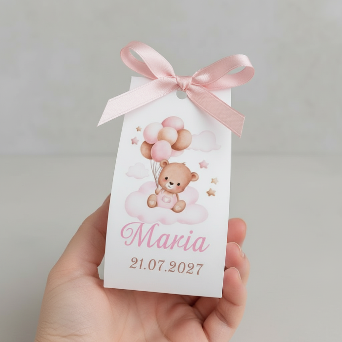 Marturii  botez LUMANARE BUBBLE (model ursulet) [4]