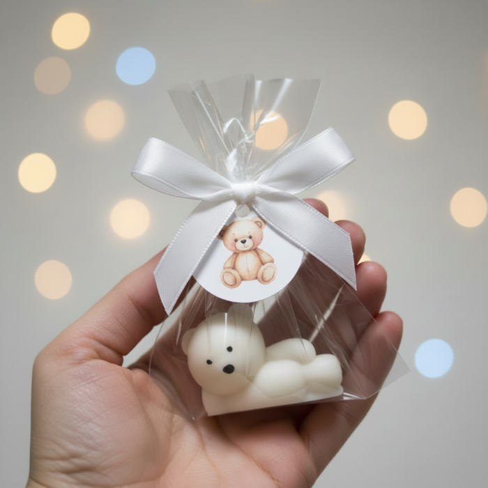 Marturii botez LUMANARE URSULET ALB [3]