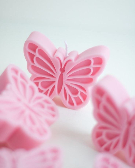 lumanare FLUTURE ROZ [2]