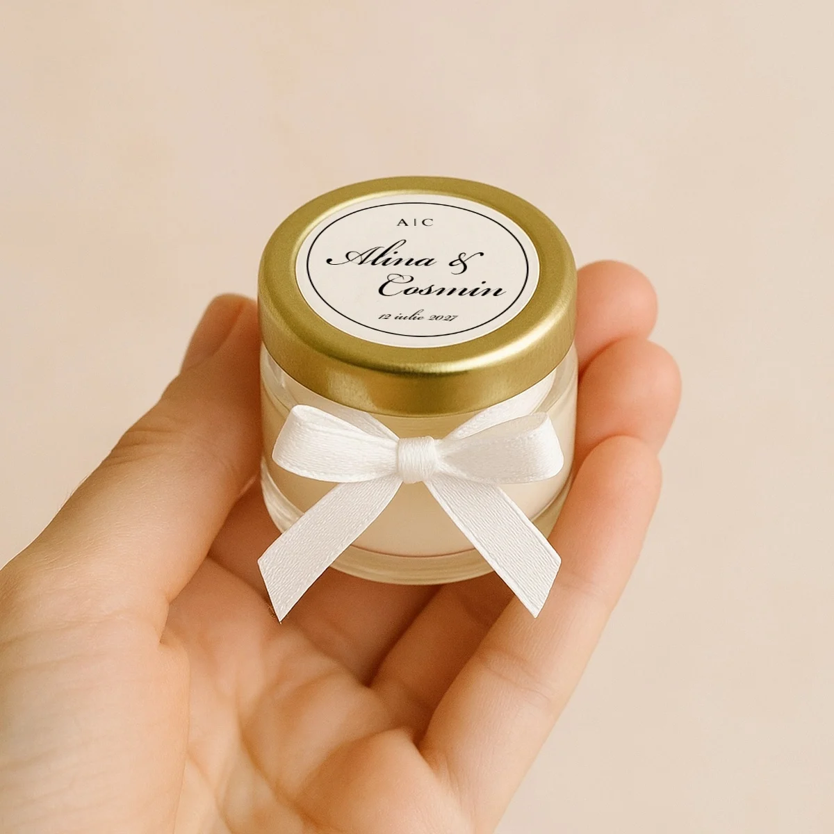 Marturii lumanare parfumata în borcan [5]