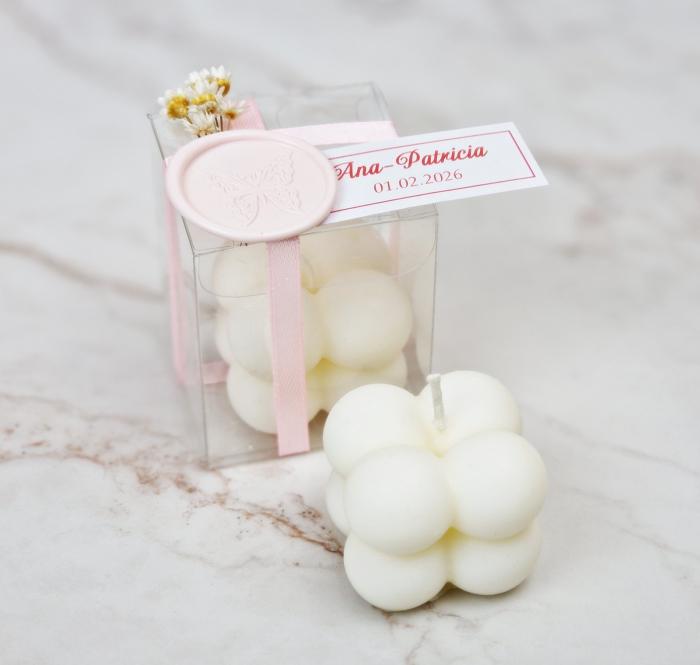 LUMANARE BUBBLE (flori uscate & sigiliu) [12]