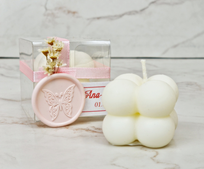 LUMANARE BUBBLE (flori uscate & sigiliu) [2]