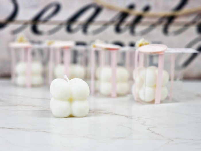 Marturii nunta LUMANARE BUBBLE (flori uscate & sigiliu) [13]