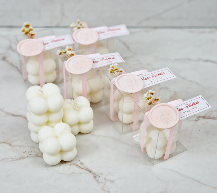 LUMANARE BUBBLE (flori uscate & sigiliu) [4]