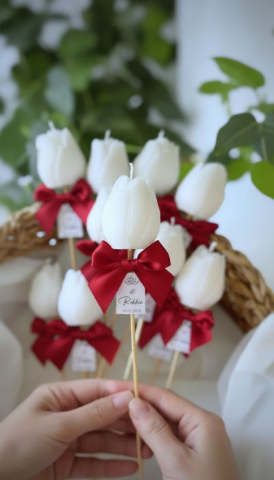 Marturii nunta LUMANARE LALEA [4]