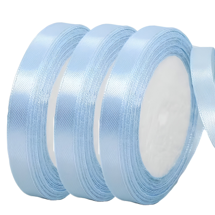 Pamblica satin 0.6 cm  BLUE - 1 ROLA [2]