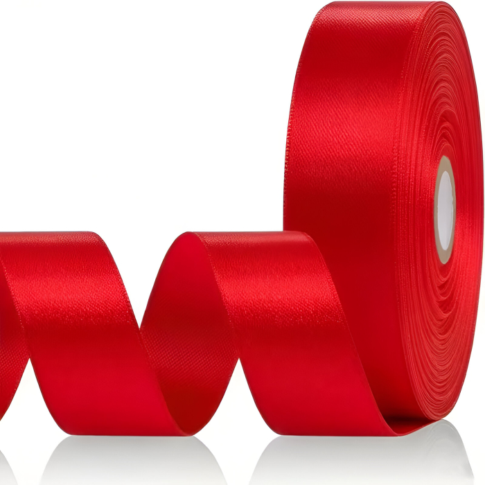 Pamblica satin 2 cm ROSU [2]