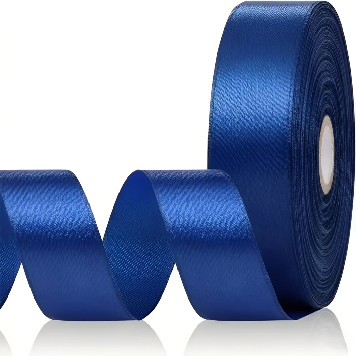 Pamblica satin 2 cm ALBASTRU [2]