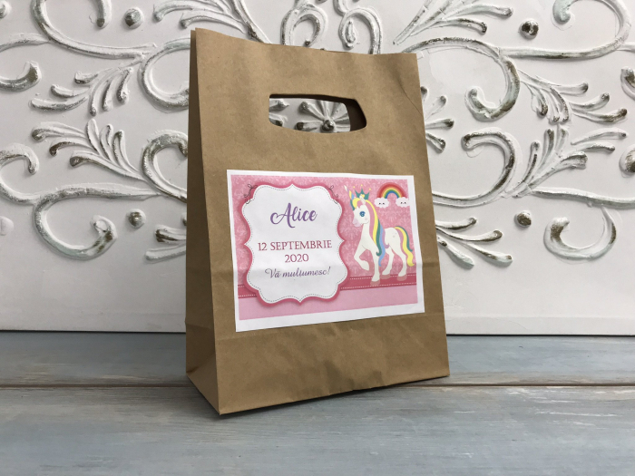 Punga botez UNICORN (model kraft) [5]