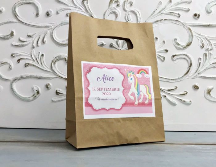 Punga botez UNICORN (model kraft) [2]