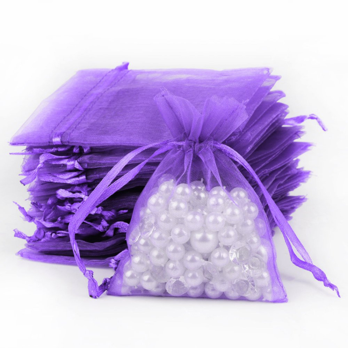 Saculet organza  MOV  (9 cm x 7 cm) [3]