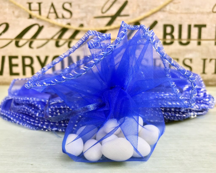 Saculet organza ALBASTRU [3]