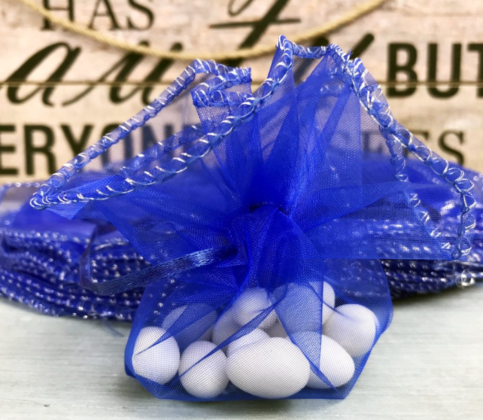 Saculet organza ALBASTRU [2]