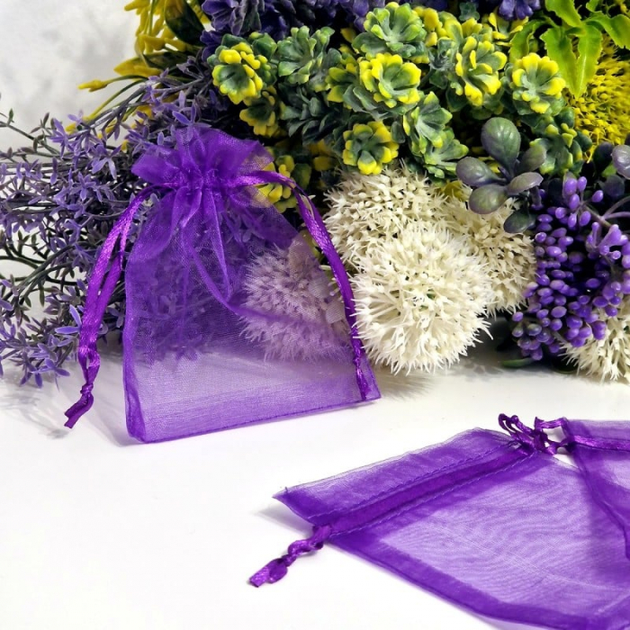 Saculet organza  MOV  (9 cm x 7 cm) [1]