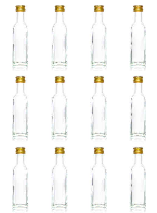 Set 10 buc sticle 100 ml cu dop metalic [7]