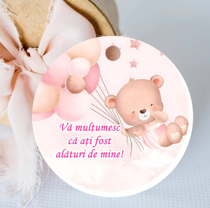 Set 20 etichete URSULET ROZ [1]