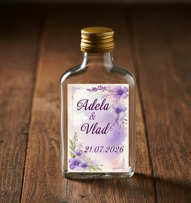 Sticla 100 ml + dop metalic model Lavender [1]