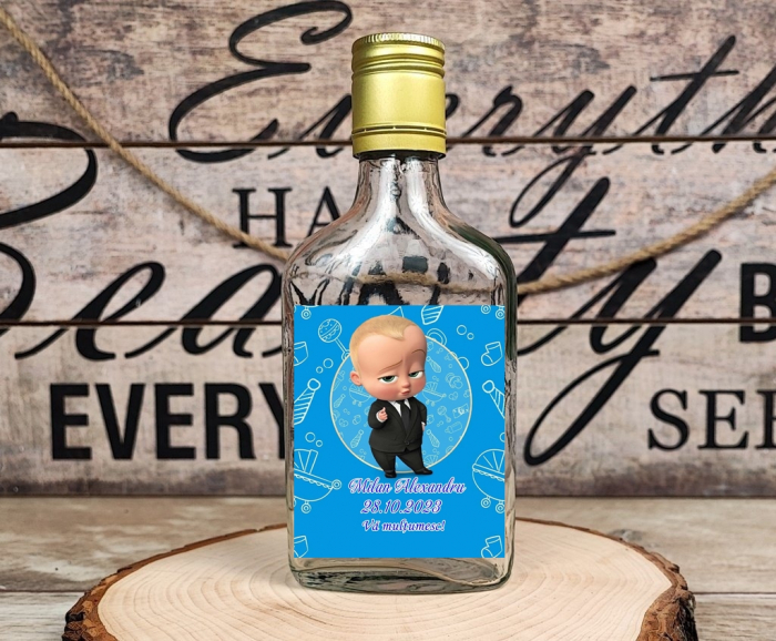 Sticla Flask 100 ml + dop metalic Baby Boss [1]