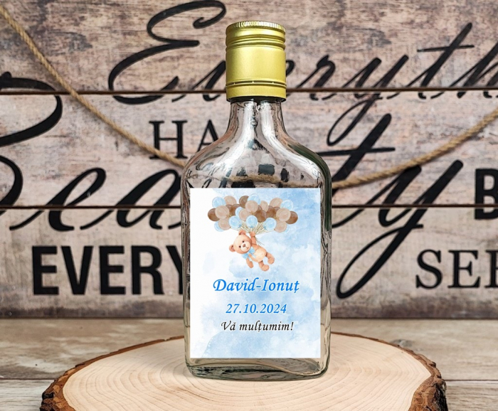 Sticla Flask 100 ml + dop metalic - URSULET [1]