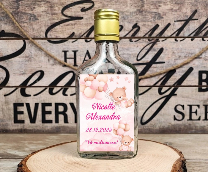 Sticla 200 ml + dop metalic - Teddy Roz [1]