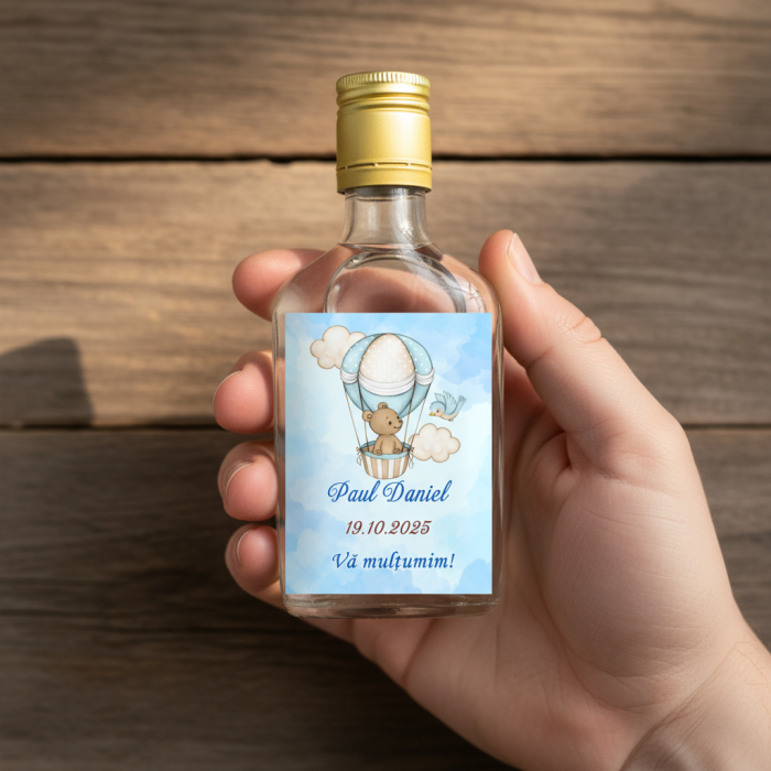 Sticla Flask 100 ml + dop metalic- URSULET [4]