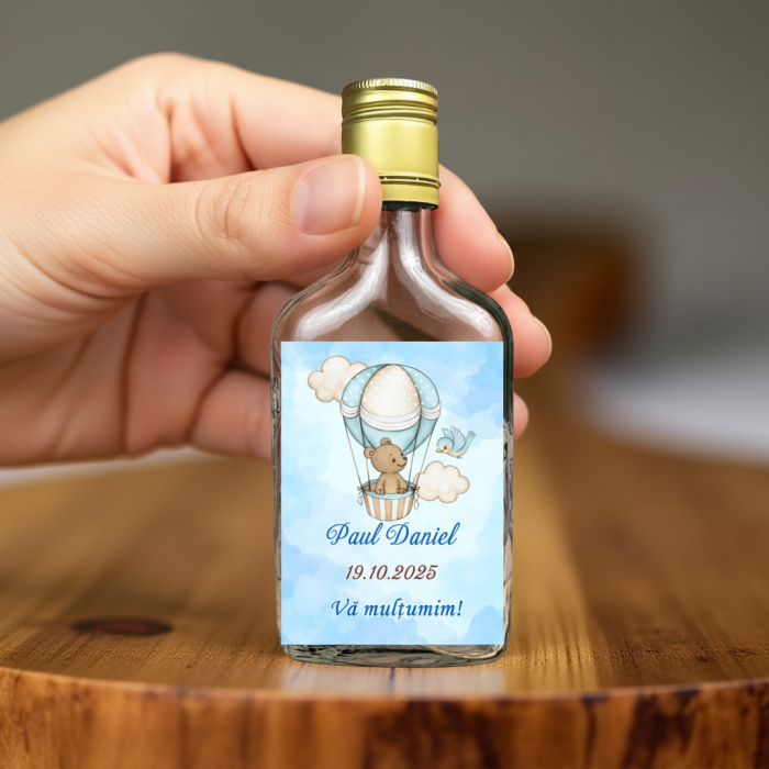 Sticla Flask 100 ml + dop metalic- URSULET [5]