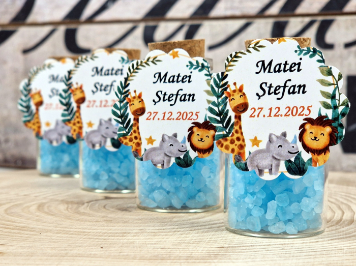 Sticlute Sare de Baie BLUE - model Safari [4]