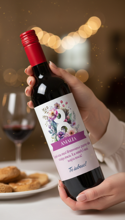 Vin personalizat cu mesaj - 8 Martie [2]