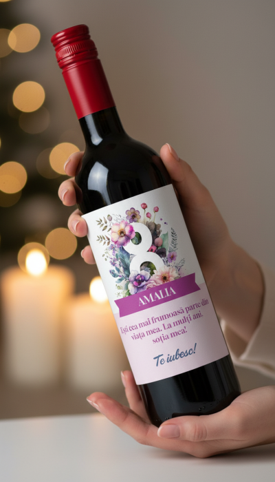 Vin personalizat cu mesaj - 8 Martie [4]