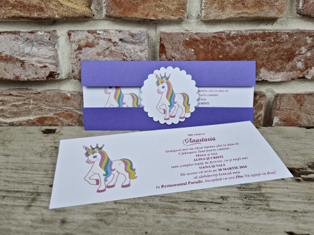83 - Invitatie Unicorn