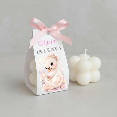 BOTEZ - Ambalaj pentru LUMANARE BUBBLE  Lebada