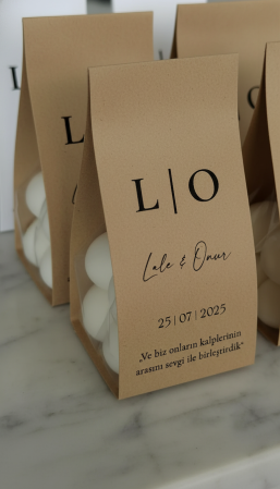 NUNTA - Ambalaj pentru LUMANARE BUBBLE - model craft