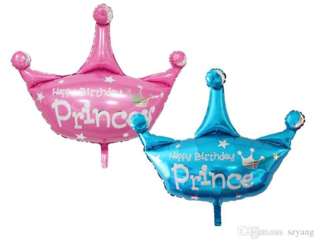 Baloane & decoratiuni BOTEZ - Balon Coronita Blue & Pink