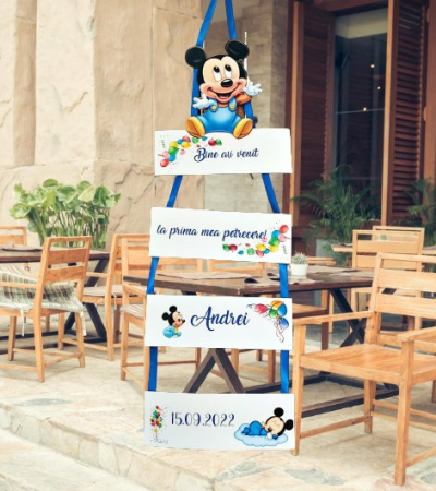 BOTEZ - Banner Bine ati Venit – Mickey Baby