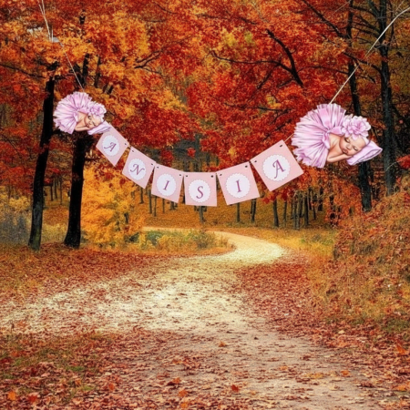 Banner nume & Props Candy Bar - Banner nume BEBELUSA