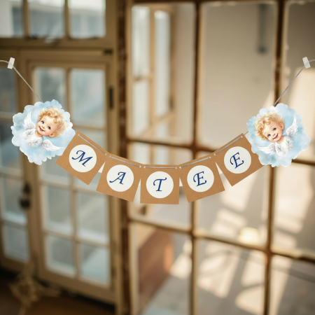 BOTEZ - Banner nume INGERAS Brown