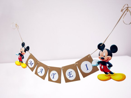 Banner nume & Props Candy Bar - Banner nume MICKEY MOUSE