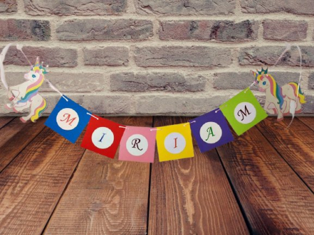 Banner nume UNICORN BABY