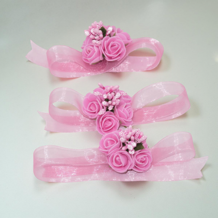 NUNTA - Bratara corsaj PINK