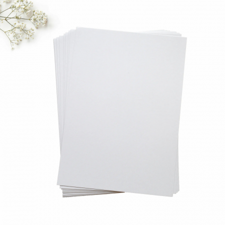 Plicuri si cartoane pentru INVITATII - Carton ALB SIDEFAT A4 (160 gr)