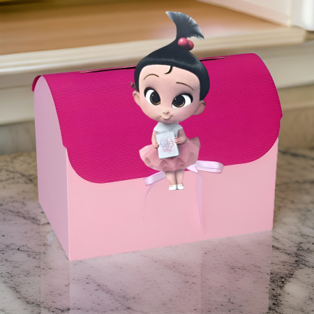 Casute dar BOTEZ - Cufar de dar BOSS ROZ