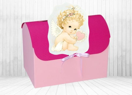 Casute dar BOTEZ - Cufar de dar ROZ ANGEL