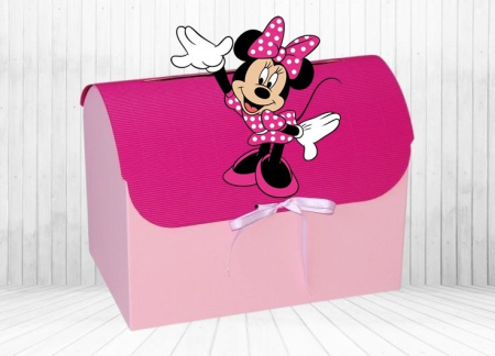 Casute dar BOTEZ - Cufar de dar ROZ MINNIE