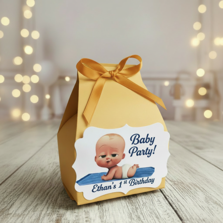 Marturii BOTEZ - Cutie cosulet Baby Boss