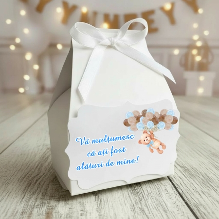 Marturii BOTEZ - Cutie cosulet Teddy Bear