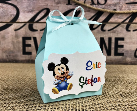 Marturii BOTEZ - Cutie cosulet - Mickey Mouse