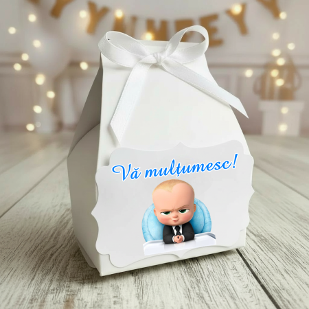 Marturii BOTEZ - Cutie cosulet BABY BOSS